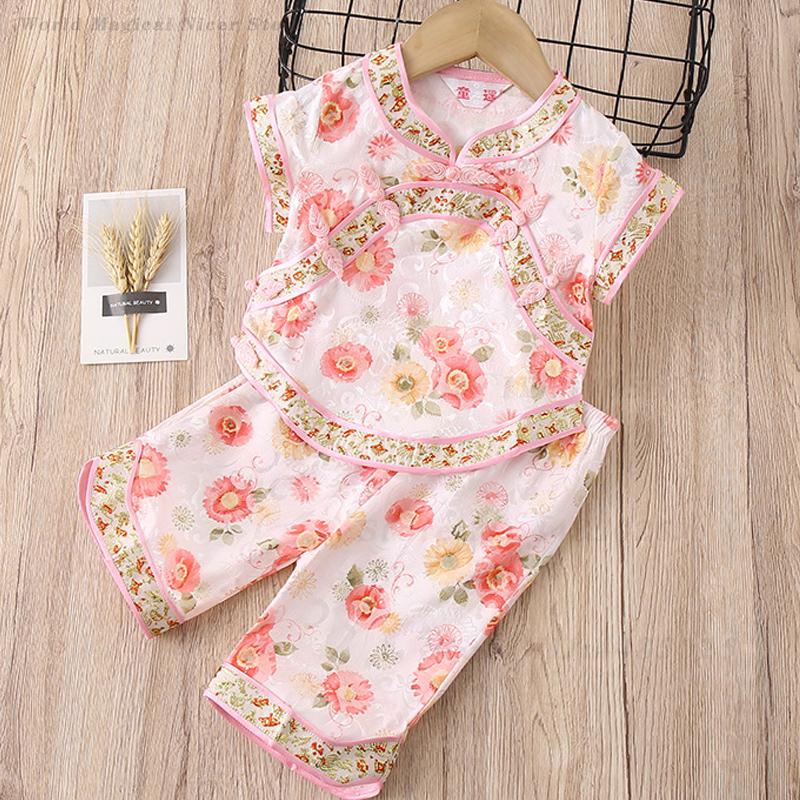 Baby Girls Tang Suit Summer Pr - огляд і ціна Summer Clothing Baby Girl
