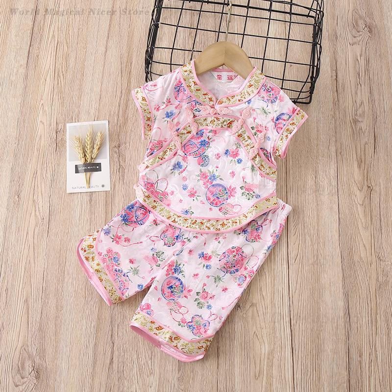 Baby Girls Tang Suit Summer Pr - огляд і ціна Summer Clothing Baby Girl