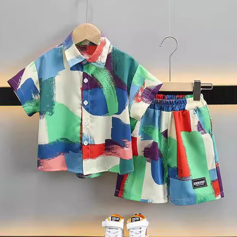 New Summer Baby Clothes Suit C - огляд і ціна Summer Clothing Drawing